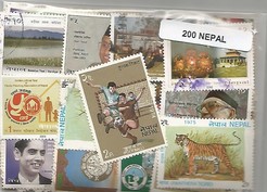 200 timbres du Nepal