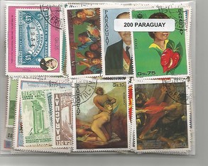 200 timbres du Paraguay