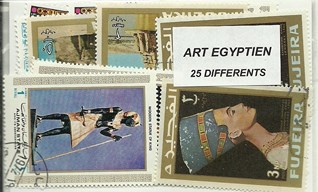 25 timbres thematique " Art Egyptien"